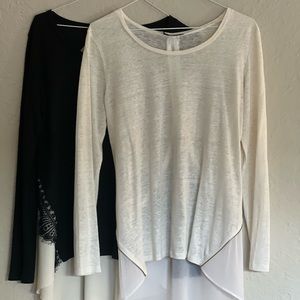 2 Sandro Long Sleeve Tops